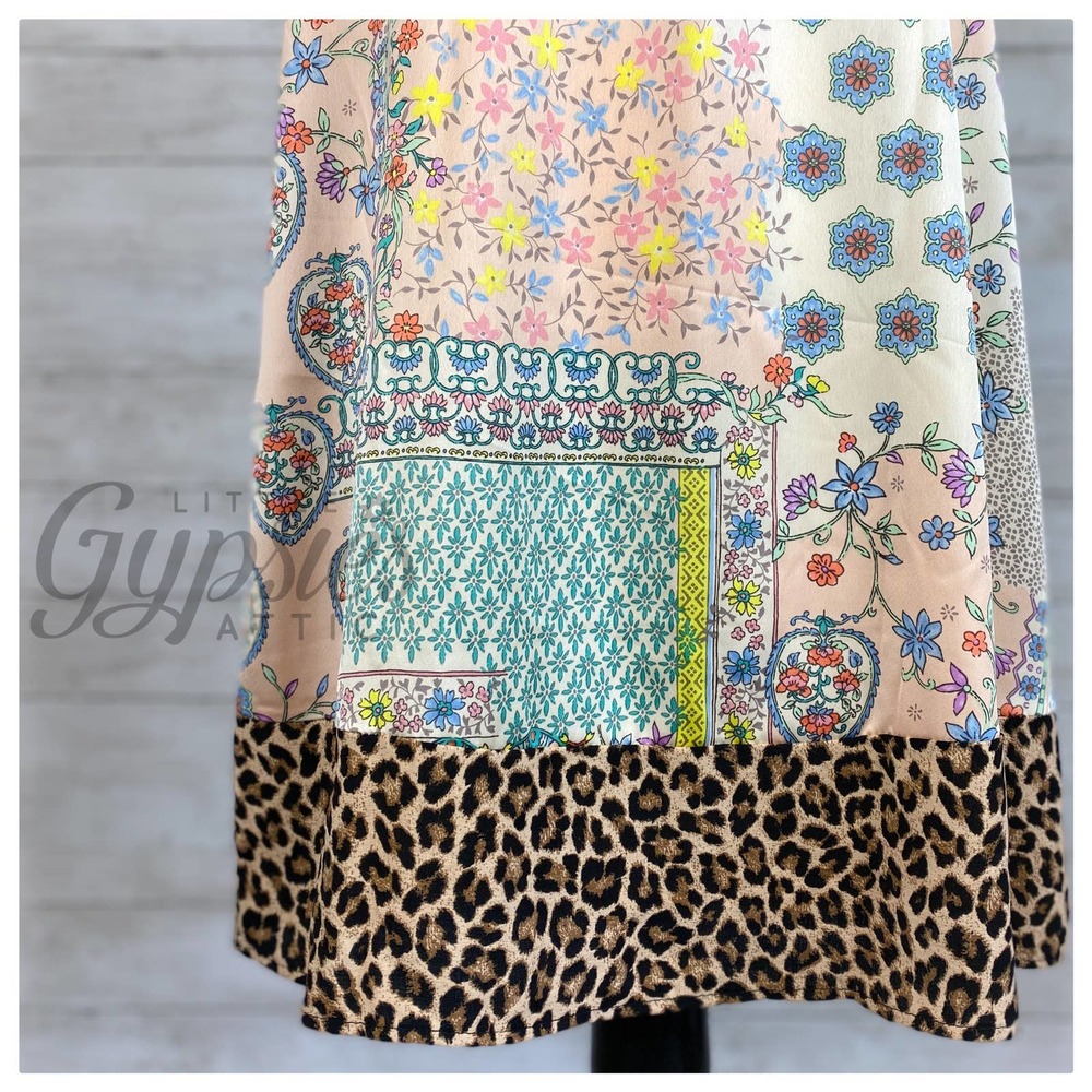 Entro Handmade Patchwork Bohemian Tunic Dress - Picture 5 of 12